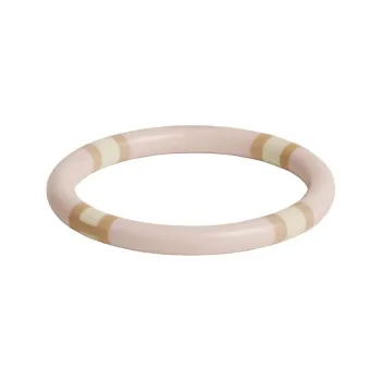 HERMES Lacquer Wood Bangles Women's Light Pink