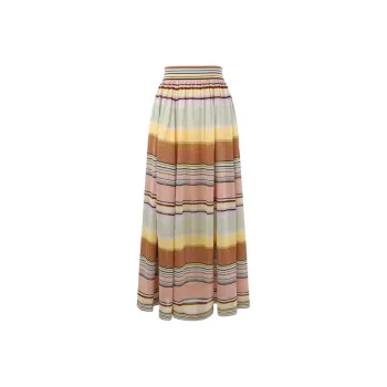 Zimmermann SS25 Casual Long Skirt Women's Multicolor