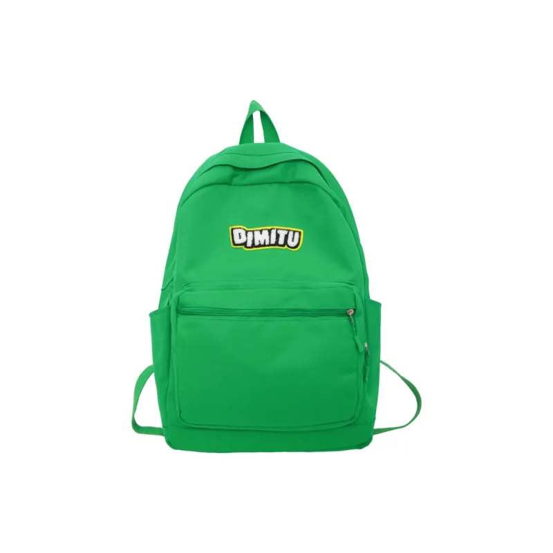 WICKBUEN Nylon Backpack Regular Unisex Red/White/Black/Green-14