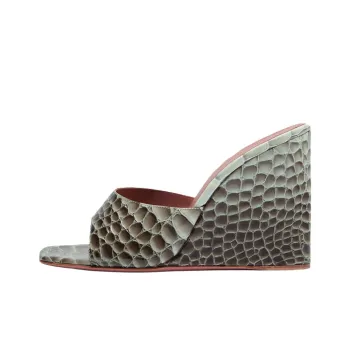 AMINA MUADDI Slide Slippers 9.5cm Women's Gradient Gray