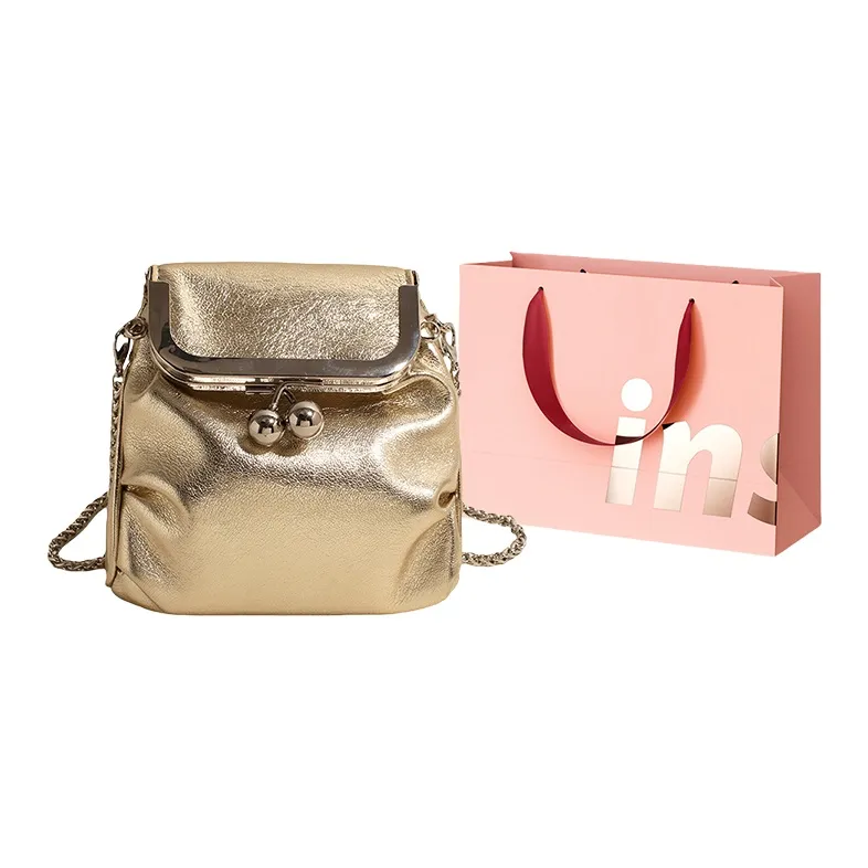 WHEELY BABY+ PU Crossbody Bag Women's Silver/Black/Gold-12