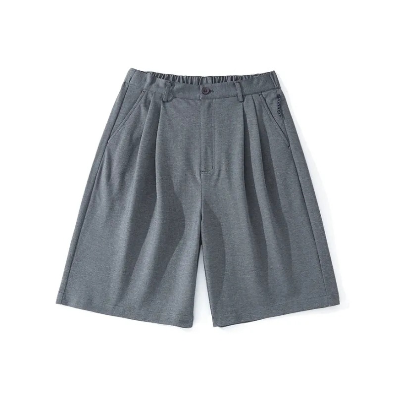 LANQI Casual Shorts Unisex Heather Gray-0