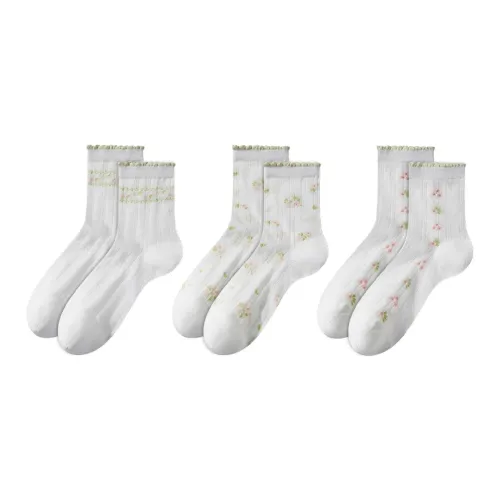 2323 Mid Calf Socks Women's 3 Pack