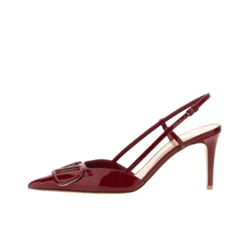 Valentino VLogo Signature Slim Heel High Heels Women's Red
