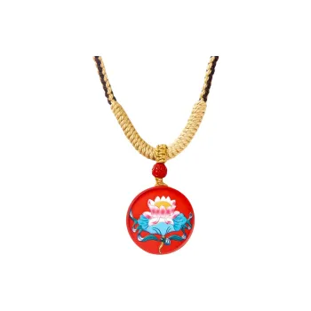 BYTHERE Reconstructed Cinnabar Necklaces Unisex