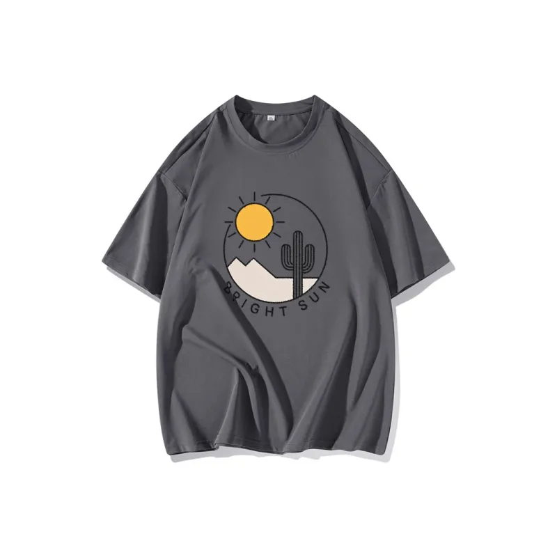 FAIRWHALE Drop Shoulder Sleeve T Shirt Women's-12