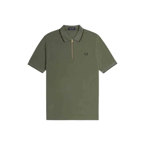 FRED PERRY Low-Top Casual Shoes Unisex White Green