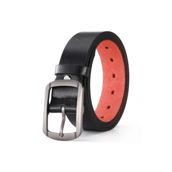 YUZHAOLIN Cow Split Leather Belts Men's Width 3.5CM