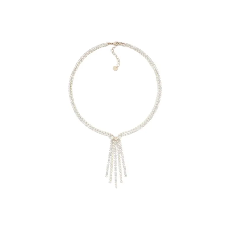 DIOR Metal, Resin, Pearl, Crystal, Gold Plated Necklaces Unisex Gold-1