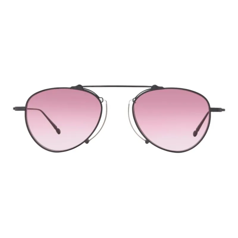 Matsuda Titanium Irregular Shape Sunglasses Unisex Black-3