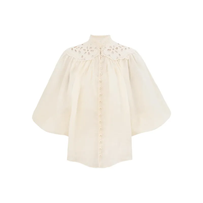 Zimmermann SS25 Shirt Women's Cream-0