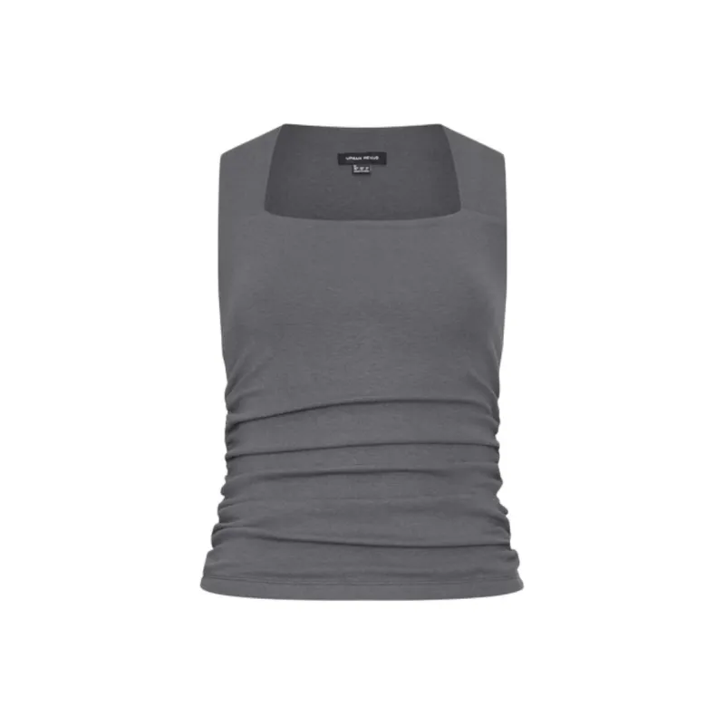 URBAN REVIVO Tank Tops Women's Dark Gray-0