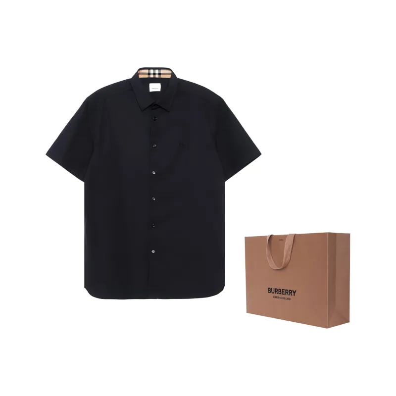 Burberry Shirts Men Black-6