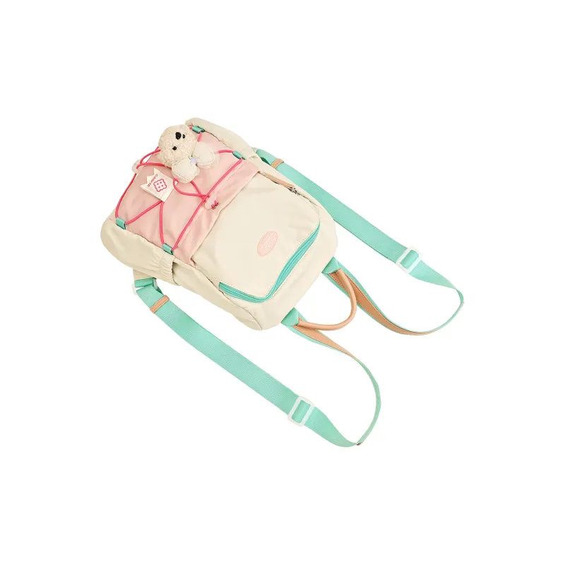 TOUTOU Fabric Backpack Regular Women's Cream White-7