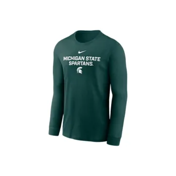 Nike Michigan State Sideline Men's Nike Dri FIT College Long Sleeve T Shirt