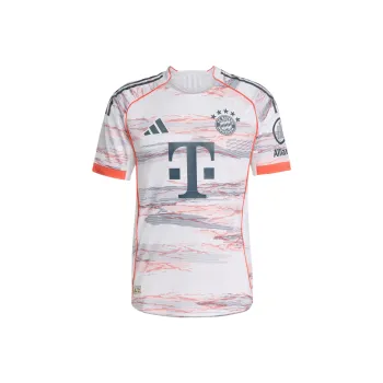 Adidas FC Bayernfootball 25/26 Away Authentic Soccer Jersey Men's White