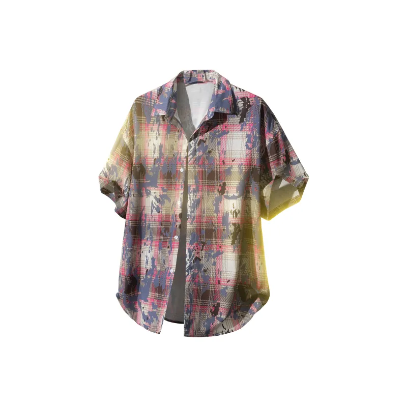 GDRX Shirts Unisex Iridescent Plaid-1