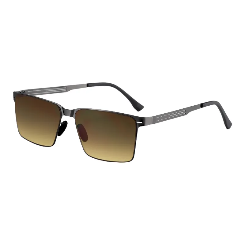 COLORE.IN Alloy Square Sunglasses Men's-4