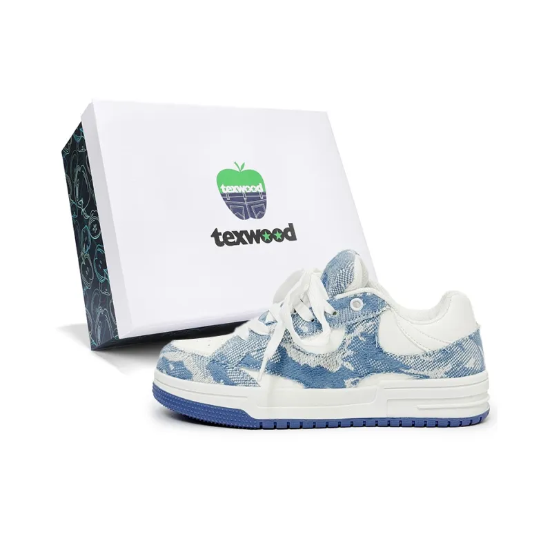 TEXWOOD Coverage Slip Resistant Low Top Skateboard Shoes Unisex Box-15