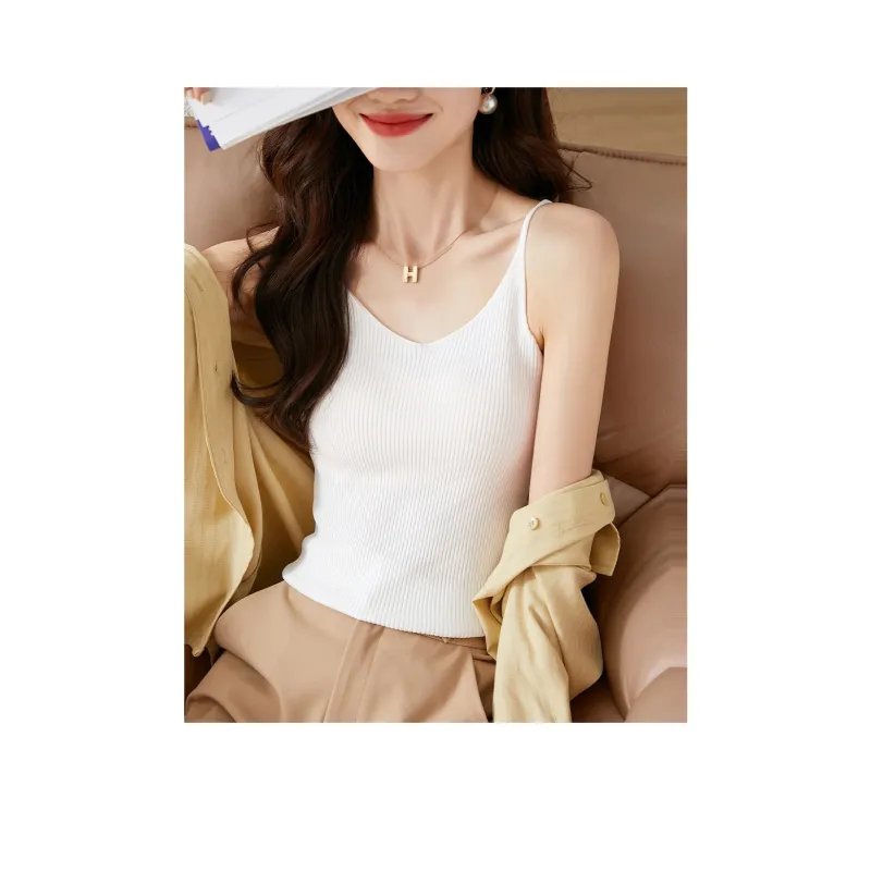 Mo Han Yi Mei Camisoles Women's White-1