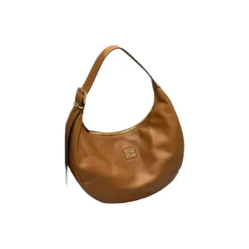 MIU MIU Calfskin Handbag, Shoulder Bag Women's Camel Brown