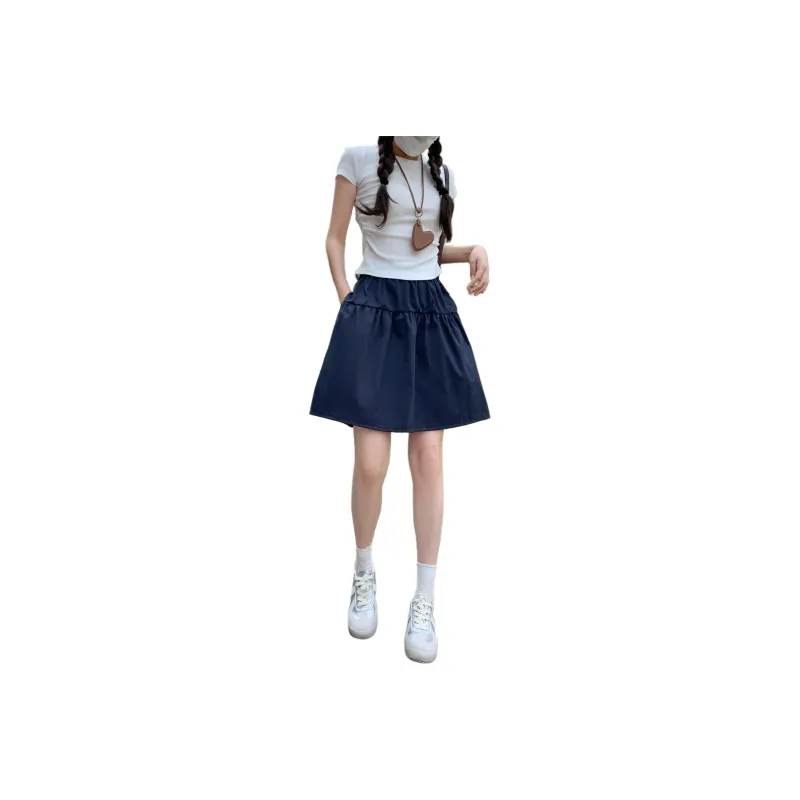 Flowers In Water Casual Short Skirts Women's-0