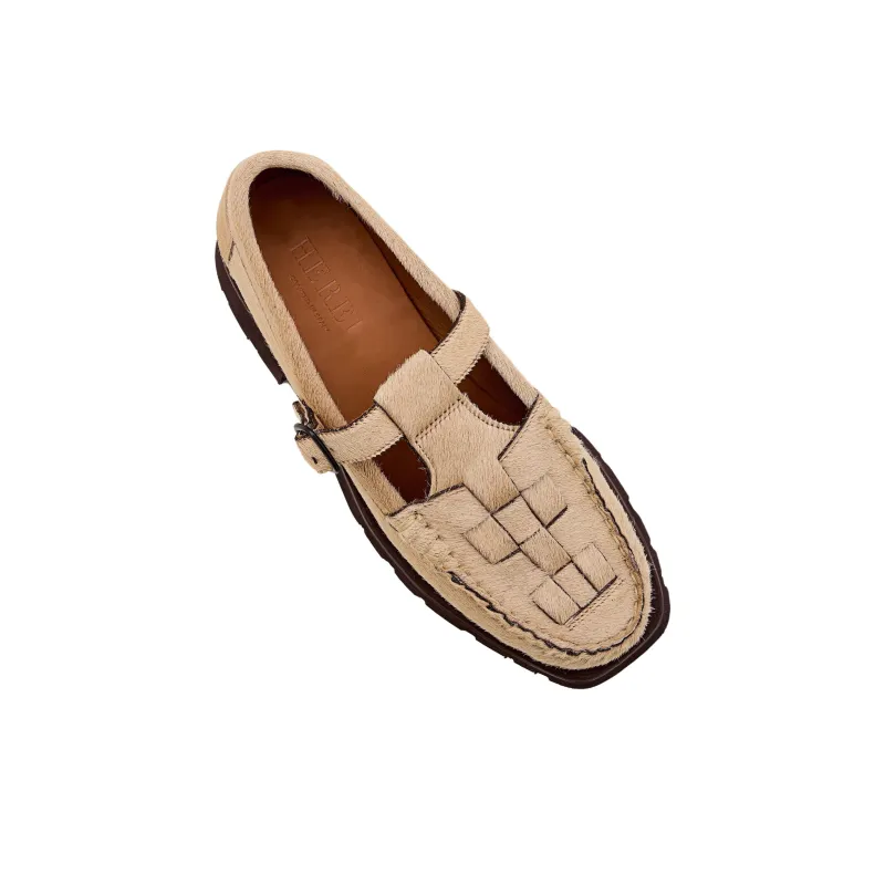 HEREU T Bar Strap Loafers Women's-4