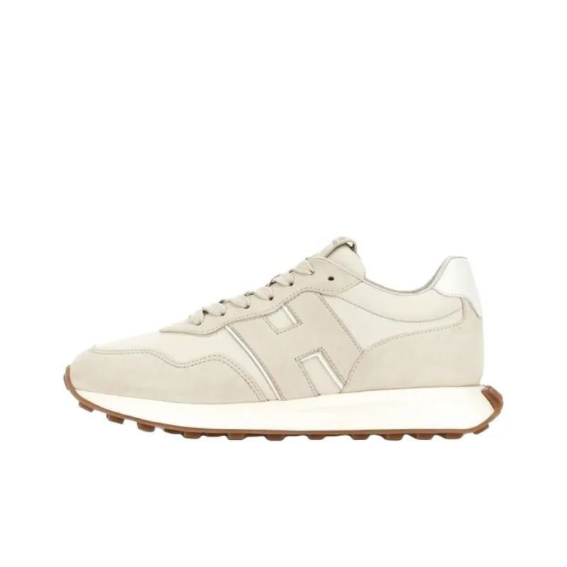 HOGAN H601 Low Top Casual Shoes Men's Beige-0