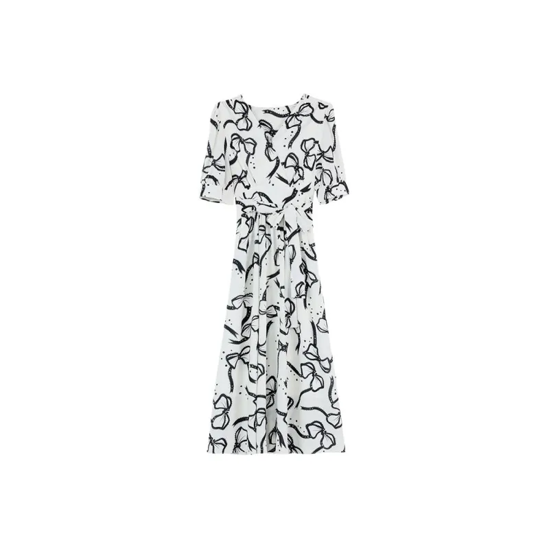 Mu Xiao Xin Short Sleeved Dress Women's-0