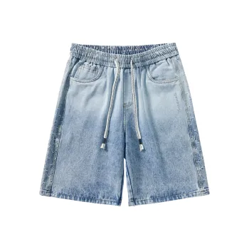 Maserati Denim Shorts Unisex Blue