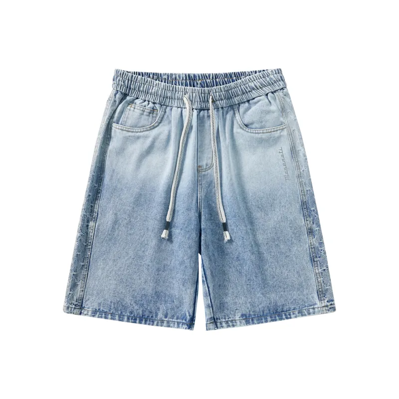 Maserati Denim Shorts Unisex Blue-0