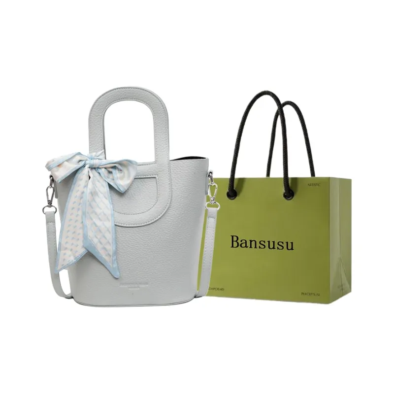 Bansusu PU Crossbody One Shoulder Handbag Women's Black Ecru/Blue Yellow-8