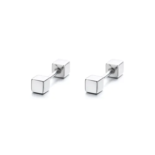 CENTURY&KINDLE S925 Silver Stud Earrings Unisex