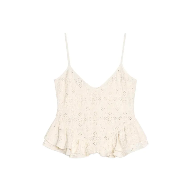 ZARA Camisoles Women's White-0