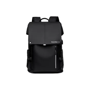 Mulinsen Oxford Backpack Laptop Bag Regular Unisex Black/Gray