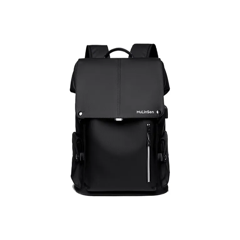 Mulinsen Oxford Backpack Laptop Bag Regular Unisex Black/Gray-0