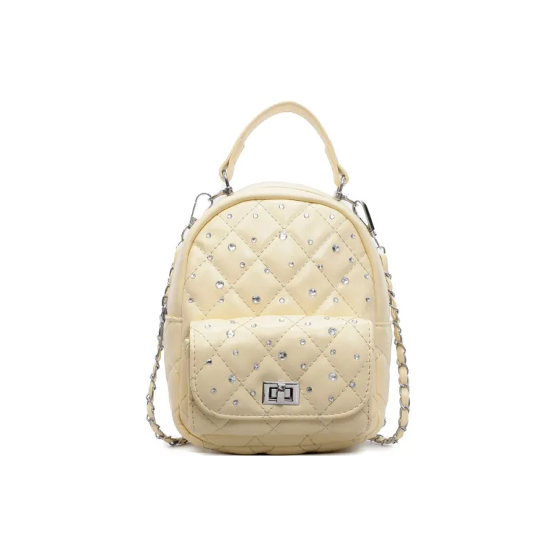 BAODIDAISHU PU Commute Backpack Shopping Travel Backpack Regular Women's White/Black/Red/Yellow/Denim Blue/Pink Purple-18