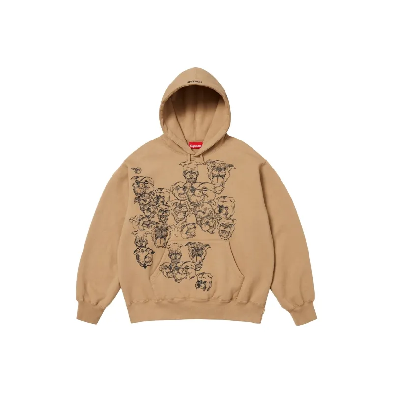 Supreme Pitbulls Embroidered Hooded Sweatshirt-0