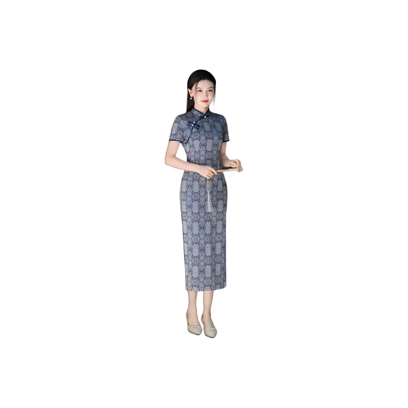 ENEESSI Cheongsams Women's Blue-0