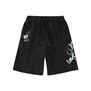 LAMLICKA Casual Shorts Unisex Black