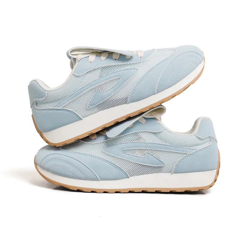DEERWAY Height Increasing Abrasion Resistant Lightweight Low Top Casual Shoes Women's Blue-2