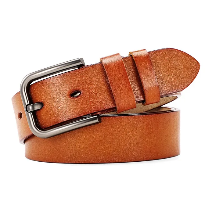 YUZHAOLIN Cow Split Leather Belts Men's Width 3.5CM-5