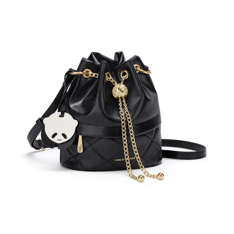 CNOLES Synthetic Leather Shoulder Bag, Crossbody Bag Women's Visa Black-1