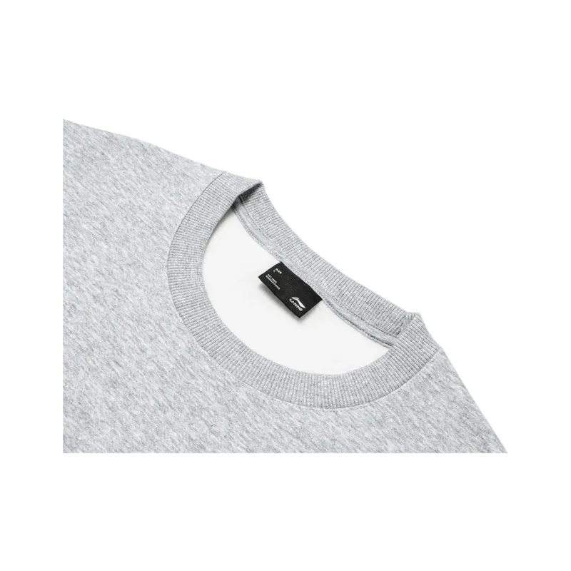 LiNing Sports Lifestyle Collection China Culture Collection Sweatshirt Men's Heather Gray-3