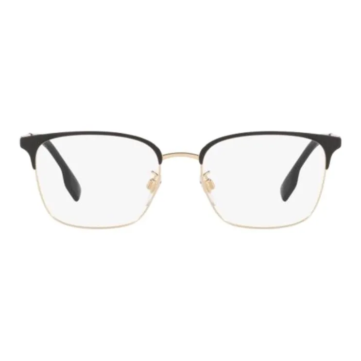 Burberry Alloy Square Eyeglass Frames Men's Black Gold-1