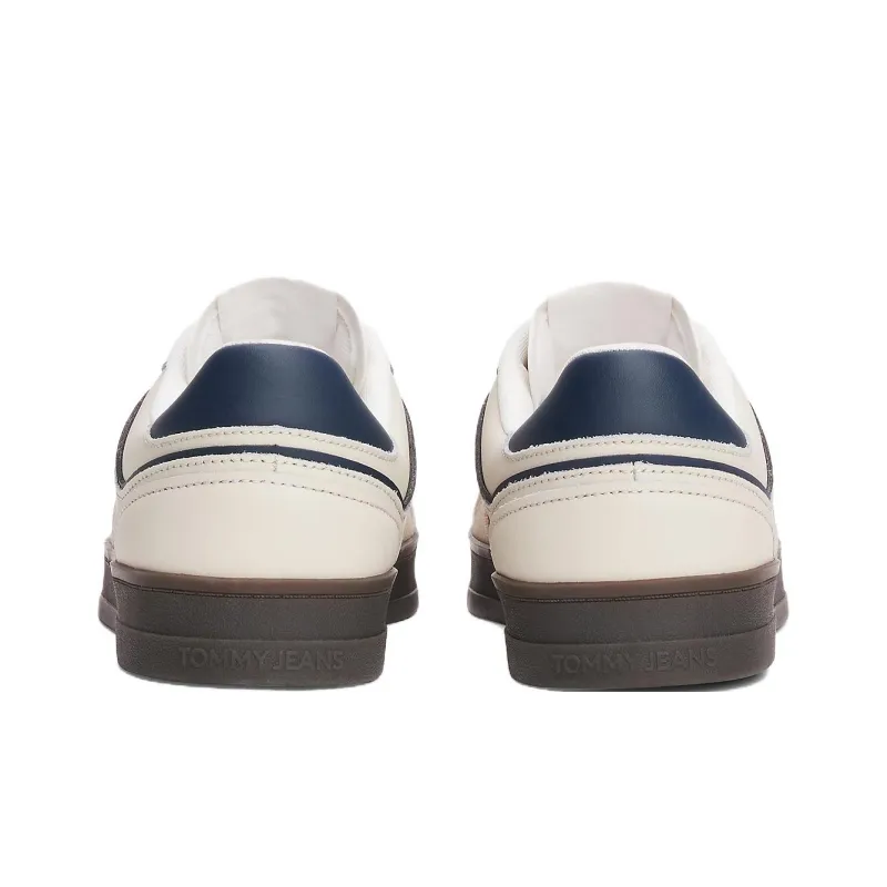 Tommy Hilfiger Trainers Low Top Skateboard Shoes Men's Beige Blue-4