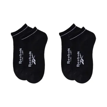 Reebok No Show Socks Unisex 2 Pack Black