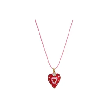 Barbie Colored Glaze Necklaces Women's Silver, Gift Box Set
