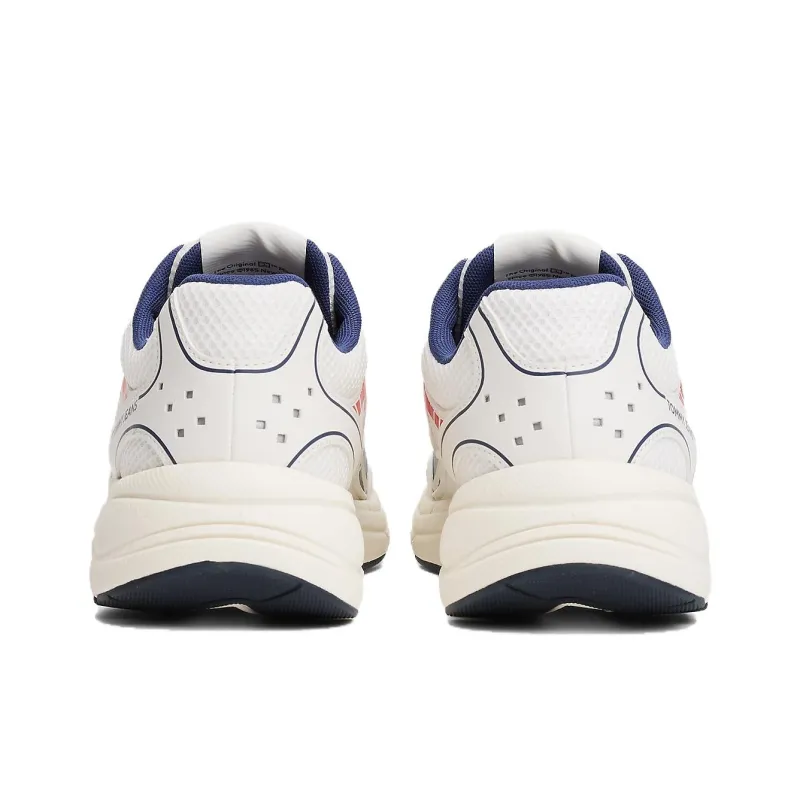 Tommy Hilfiger Trainers Low Top Casual Shoes Men's White Blue-4