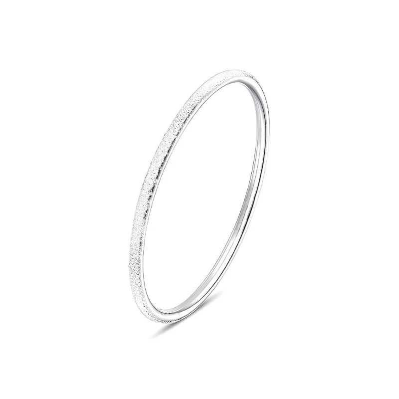 Bowl S999 Fine Silver Bangles Unisex-0